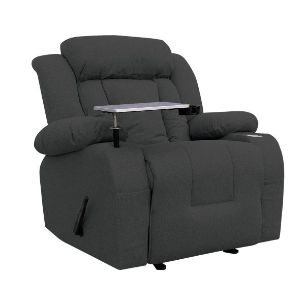 In Hosue | Cinematic Linen Recliner Chair with Laptop Table & Cups Holder NZ50 PLUS