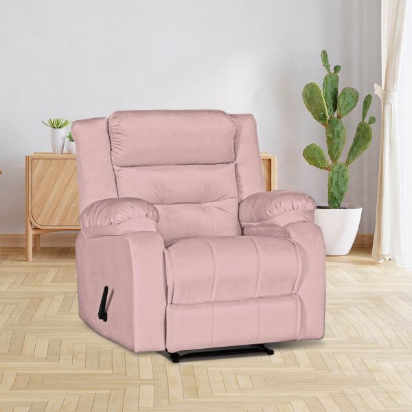 Pink store recliner armchair