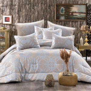 Eibar | Chanel Lohaver Polyester Comforter Set 12-Pieces - Beige&Blue - 240x260cm - v1-2000201
