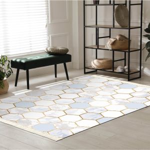 In House | Modern Design Turkish Rectangular Decorative Carpet, Multicolor