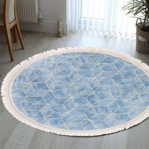 Snowden | Modern Design Round Decorative Carpet - 102010201022