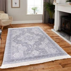 Authenticity | Wooded Design Rectangular Carpet - Grey - 102010201200-1