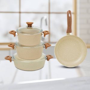 7 Pieces Turkish Granite Cookware Set, Kunzita