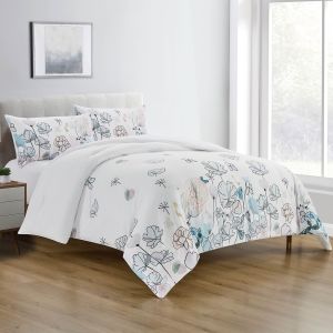 Spal | Microfiber Comforter Set 4 Pieces, King, 260x240 cm, Multicolor