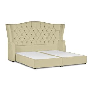 Bed Frame Taj Mahal, Velvet - Linen, In House