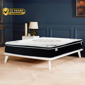 Bed Mattress Black One, 16 Layers, Partner Isolation Feature, In House