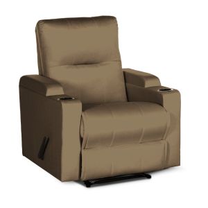 Recliner Chair Cinematic with Cups Holder AB08, Velvet, In House