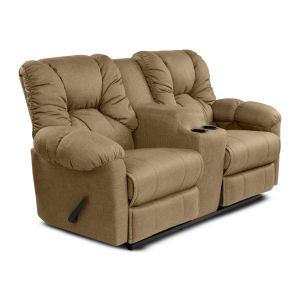 Cinematic Recliner Chair with Cups Holder American Polo, Double, Linen, In House
