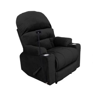 Cinematic Recliner Chair with Phone & Cups Holder NZ80 PLUS, Velvet, In House