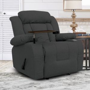 In Hosue | Cinematic Linen Recliner Chair with Laptop Table & Cups Holder NZ50 PLUS