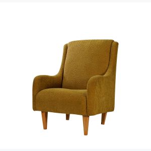Bouclé Royal Chair with Back and Arms, Hazel, E4