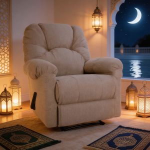 Recliner Chair American Polo, Padded Linen, In House