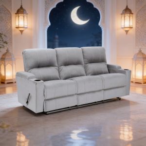 Cinematic Recliner Chair AB08, Triple, Velvet, In House