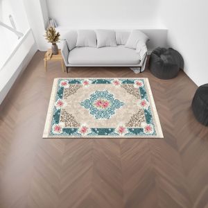 Catherine | Luxurious Rectangular Decorative Carpet, Multicolour