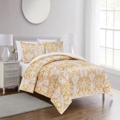 3-Piece Comforter Set Orange - 240x270 cm - AUREATE FANTASTY