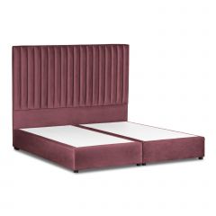 Alkmar | Bed Frame 200×150 Velvet Dark Pink - 902146BO50024