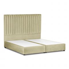 Alkmar | Bed Frame 200×150 Velvet Beige - 902146BO5008