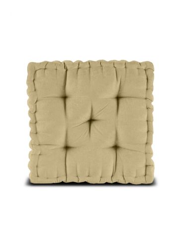Thick Quilted Square Floor Cushion 40*40 cm From Regal In House - Beige 03