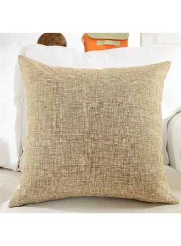 Linen Decorative Solid Filled Cushion - 25*25 Cm From Regal In House - Beige