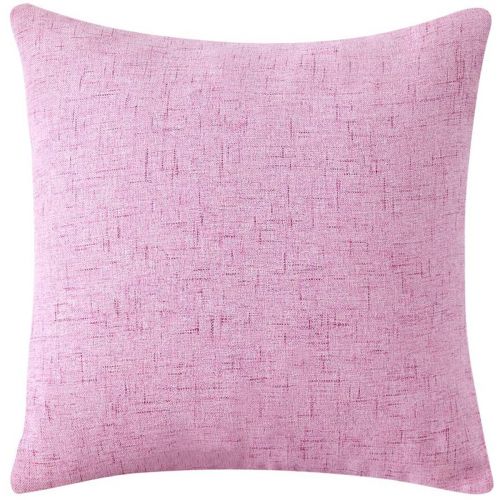 Regal In House Soft Linen Decorative Solid Filled Cushion - 40*40 - Pink