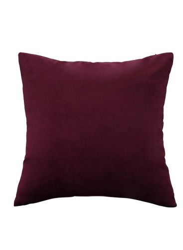 Velvet Decorative Solid Filled Cushion - 25*25 Cm From Regal In House - Maroon Red
