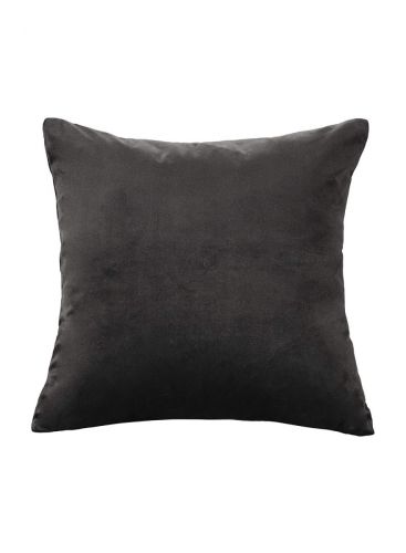 Velvet Decorative Solid Filled Cushion - 25*25 Cm From Regal In House - dark grey