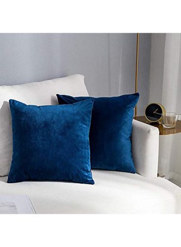 Velvet Decorative Solid Filled Cushion - 25*25 Cm From Regal In House - Royal Blue