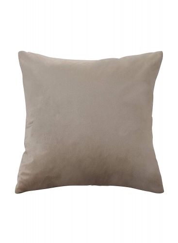 Velvet Decorative Solid Filled Cushion - 25*25 Cm From Regal In House - Beige