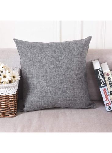 Linen Decorative Solid Filled Cushion - 25*25 Cm From Regal In House - Grey