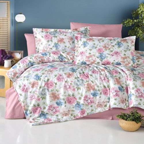Lilac | 8 Pieces Ranforce Cotton Comforter Set