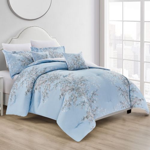 Aurelius | Comforter Set 8 Pieces, King, 260x240 cm, Turquoise