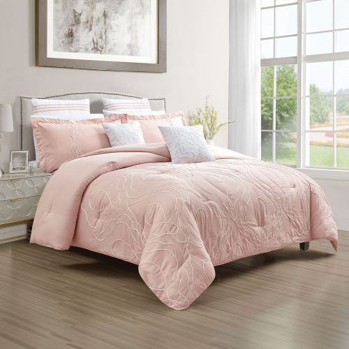Safa Comforter Set Pink 260x240 cm