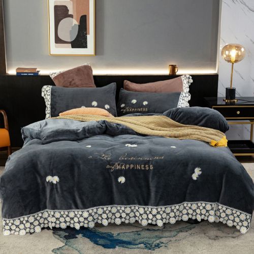 In House 4-Piece Winter Velvet comforter Set