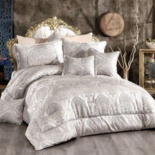 In House Bridal Luxurious Copland Tolon Comforter Set 10-Pieces King Size 260x240cm -19885