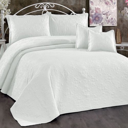 Terena Comforter Set White 260x240 cm