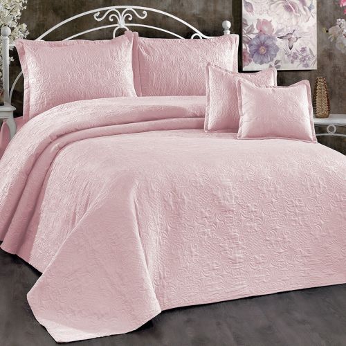 Terena Comforter Set Pink Powder 260x240 cm