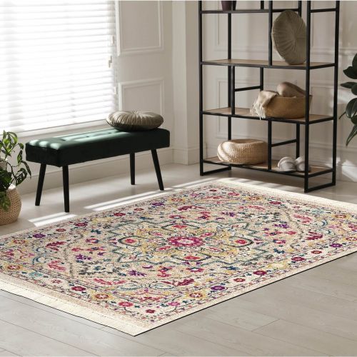 In House | Classic Design Turkish Rectangular Decorative Carpet, Multicolor