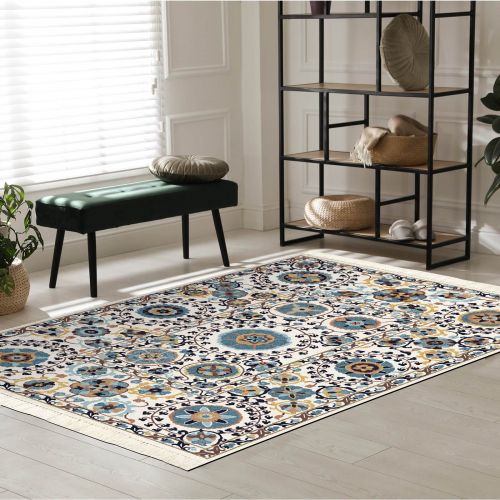 In House | Modern Design Turkish Rectangular Decorative Carpet, Multicolor, 120x80 cm