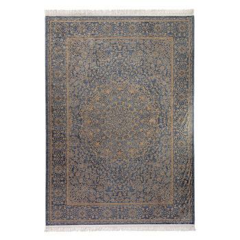 In House Rectangle Soft Touch Carpet - Beige & Blue - DT45351.105