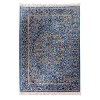 In House Rectangle Soft Touch Carpet - Blue & Gold - DT45351.104