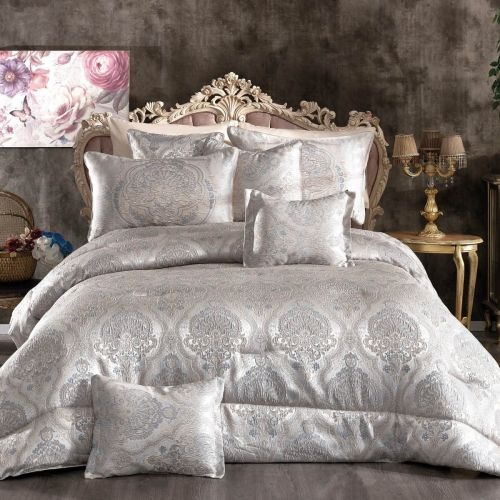 In House Bridal Luxurious Copland Tolon Comforter Set 10-Pieces King Size 260x240cm -19881
