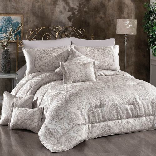 In House Bridal Luxurious Copland Tolon Comforter Set 10-Pieces King Size 260x240cm -19888