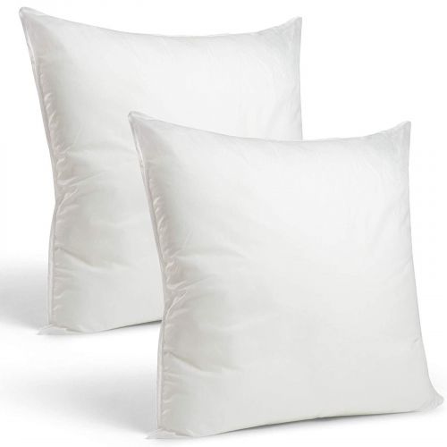 2 Pieces Square Pillow Filler Microfiber White, 45x45cm, In House