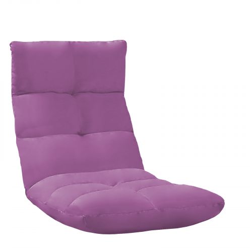 In House | Picnic Upholstered Velvet Foldable Floor Chair, 120x50x15 cm, Light Purple