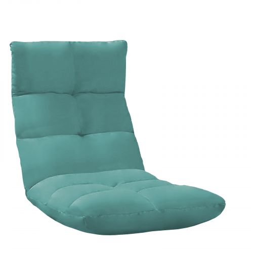 In House | Picnic Upholstered Velvet Foldable Floor Chair, 120x50x15 cm, Light Turquoise