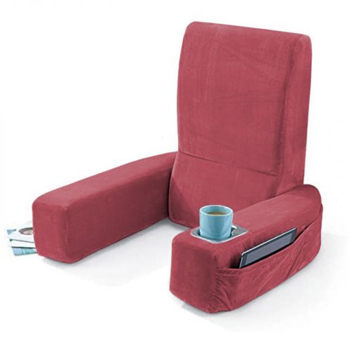 In House | Velvet Foldable Bed Lounger, Dark Pink