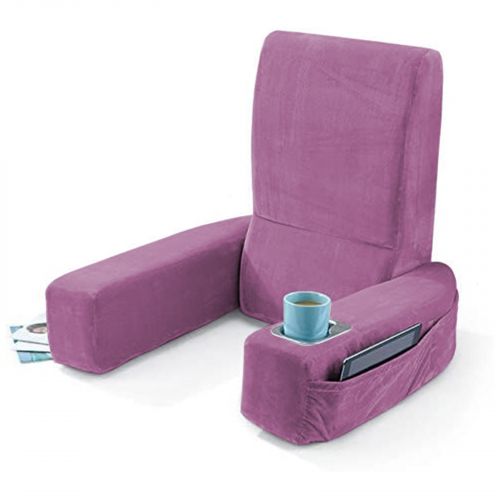 In House | Velvet Foldable Bed Lounger, Light Purple