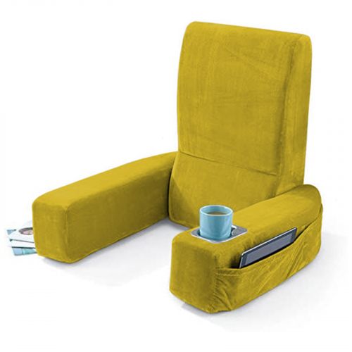 In House | Velvet Foldable Bed Lounger, Gold
