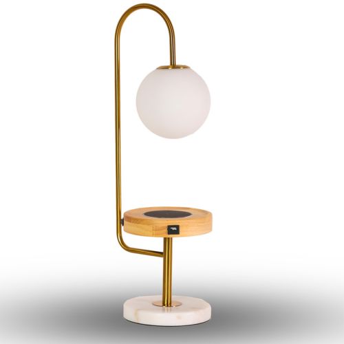 Drop table lamp, 71×29×27 cm, Wood+Gold