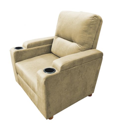 In house Cinema Chair Upholstered With Velvet And Cup Holders - E1
